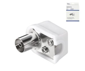 Koaxial Winkel-Kupplung Kunststoff (slim)
