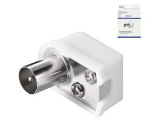 Koaxial Winkelstecker mit Schraubbefestigung