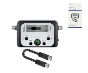 Satelliten-Finder mit Pegelanzeige (digital) beleuchtetes LCD Display