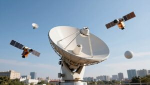 Mehrere Satelliten mit einer Schüssel empfangen